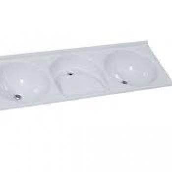 TANQUE TRIPLO 1,40 LINHA MARM SINT - BRANCO