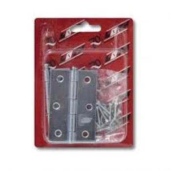 KIT DOBRADIÇA ZINCADA LOTH 3.1/2 CARTELA COM 03 PECAS