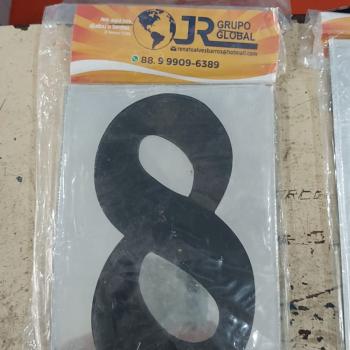 NUMERO (8) NO VIDRO RECIDENCIAL