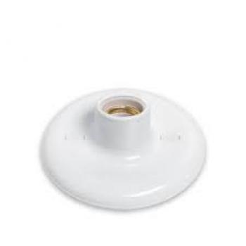 BOCAL PLAFON C/SOQUETE PORCELANA BRANCO