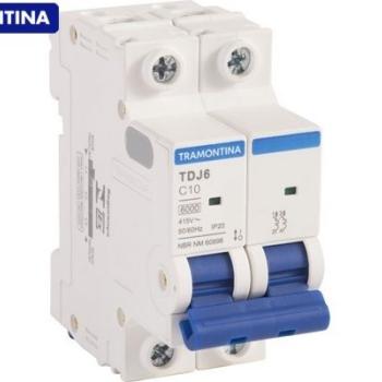 DISJUNTOR DIN BIPOLAR 16A - TRAMONTINA