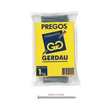 PREGO COM CABEÇA GERDAU 2X11 (17X21)