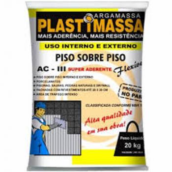 ARGAMASSA ACIII 20 KG PISO/PISO PLASTIMASSA