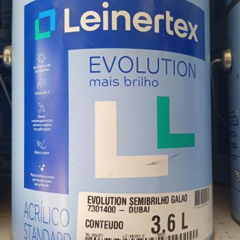 TINTA EVOLUTION SEMIBRILHO GALAO 3,6 L - DUBAI -