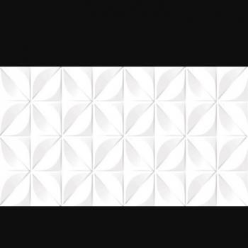 PISO ESMALTADO 32X58 LUXOR DECOR BRANCO R1 A CX2,02 11 PECAS