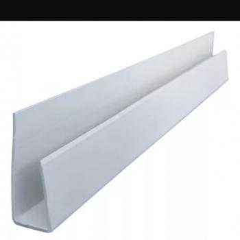 PERFIL U PVC RODA PE FORRO 6MT BCO NEVE PD