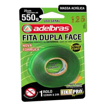 FITA ADESIVA DUPLA FACE 2MX12MM