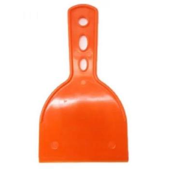ESPATULA PLASTICA PVC LISA LARANJA  100MM