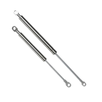 Amortecedor à Gás em Aço Inox,  250mm (aberto) x 180mm (fechado), capacidade 18Kg