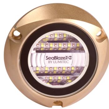 LUMITEC SeaBlaze X2, Luminária Subaquática em Bronze com 6.000 lúmens