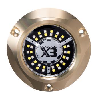 LUMITEC SeaBlaze X3, Luminária Subaquática em Bronze com 8.000 lúmens