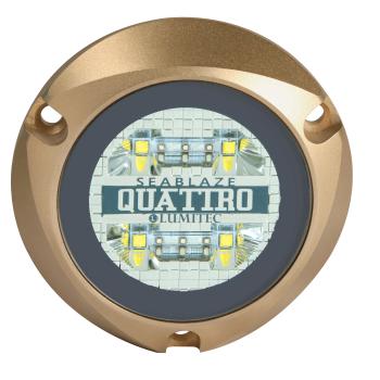 LUMITEC SeaBlaze Quattro, Luminária Subaquática em Bronze com 2.000 lúmens