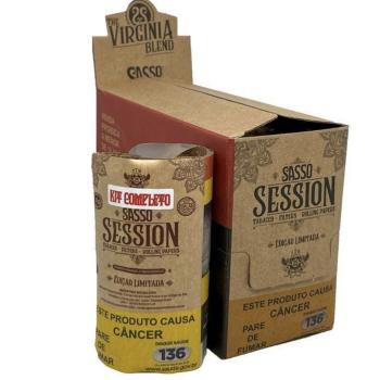 Tabaco Sasso Session 25g com Seda e Filtro