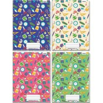 Caderno quadriculado (universitário) 1x1cm 48f Broch. Decorado Cd - Tamoio