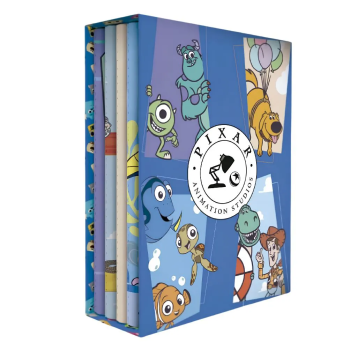 Box com 4 Cadernos Costurados Flexíveis com 48fls cada- Disney Pixar - Animativa
