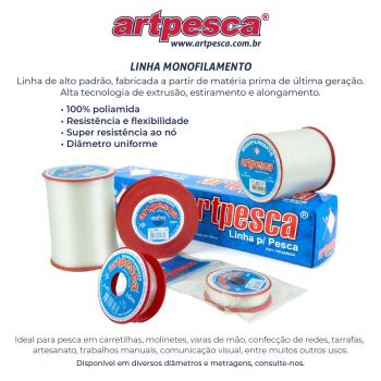 Monofilamento Linha de Nylon 0,60 com 100m - Artpesca