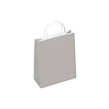 Sacola Kraft Cinza 26,5x31x10 - Zamberetti