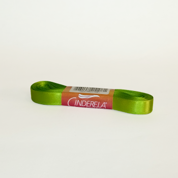 Fita de Cetim Tecida 10mx10mm Verde Folha- Cinderela*