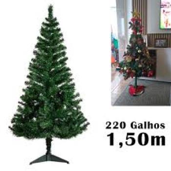 Arvore de Natal 1,50cm Verde com 220 Galhos  Luxo