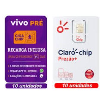 Chip Vivo Recarga Inclusa R$ 10,00