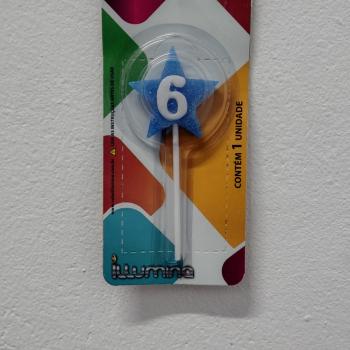 Vela Estrela Azul nr 6 Illumina