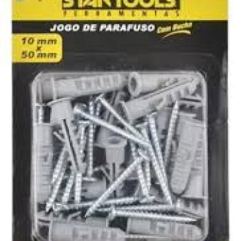 Parafusos 50mm com Buchas 10mm com 20 Peças 10MM