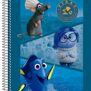 Caderno 01x1 Capa Dura Pixar 80f - Animativa