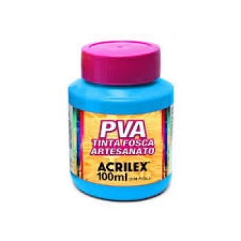 Tinta PVA, Acrilex, Fosca, Azul Celeste 100 ml