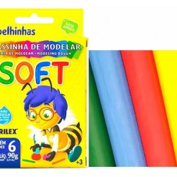 Massinha de Modelar Soft 6 Cores - Acrilex*