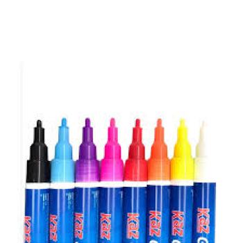 Giz Liquido cor branco Ponta 3mm Redondo Kaz - Valor da unidade