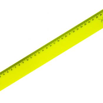 REGUA 30 CM MAXCRIL NEON VERDE