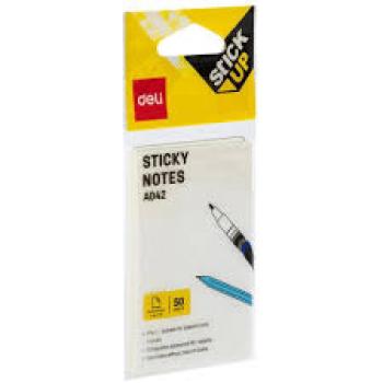 Bloco de Recado Autoadesivo 76x51mm Transparente com 50 Fls - Deli