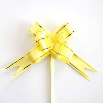 Laço Pronto para Presente 1,2x24cm Liso Ouro