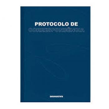 Livro Protocolo Correspondência 1/4 100 fls. - Animativa