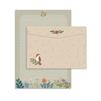 Papel de Carta Passarinho 14,7x19,9cm