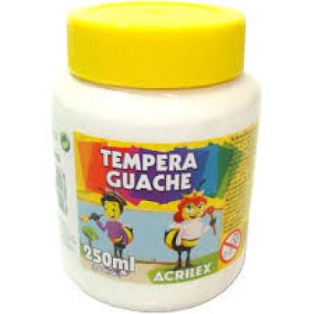 Tempera Guache 250Ml  Branco - Acrilex