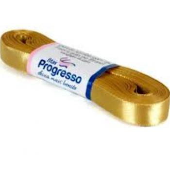 Fita de Cetim 10mm 10m Ouro - Fitas Progresso