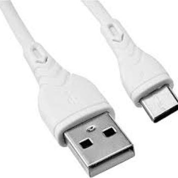 Cabo de Dados Tipo C Lukton 1 metro 3A Micro USB Data Cable