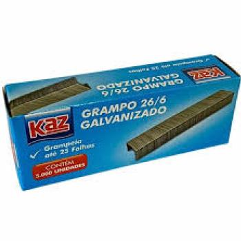 Grampos para Grampeador  26/6 Galvanizado - Kaz*