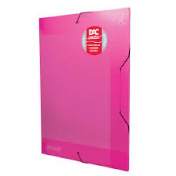 Pasta Com Aba Elásticas P.P. com Dorso de 2cm Rosa - 332mm x 232mm - VPA