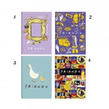 Caderno Colegial Costurado CD 160fls Friends - Animativa