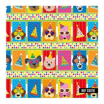 Papel de Presente 50x60 Couche Folhas Valor por Unidade