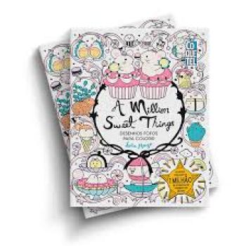 Livros A Million Sweet Things: Desenhos Fofos para Colorir - Coquetel
