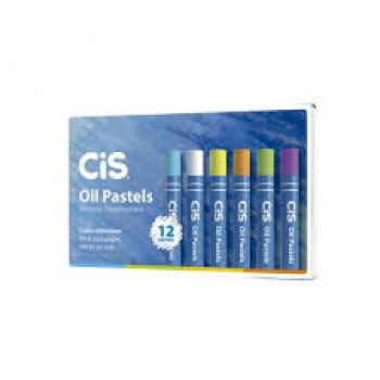 Giz Pastel Oleoso 12 Cores Estojo Sertic