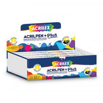 Acrilpen Marcador Para Tecido Na Cor Branco - Acrilex*