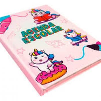 Agenda Escolar Permanente 105x148 Feminina 96 Fls - Kaz