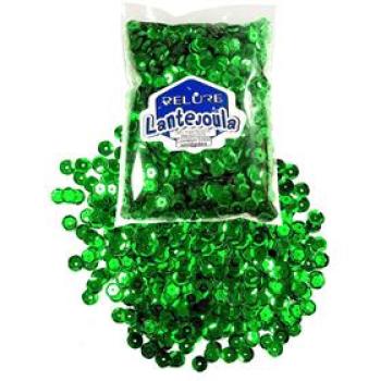 Lantejoula Metalizada Verde nr 08 com 1000 Unidades -  Honey