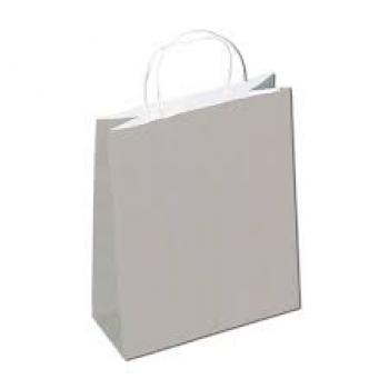 Sacola Kraft Cinza 30x40x13cm - Zamberetti