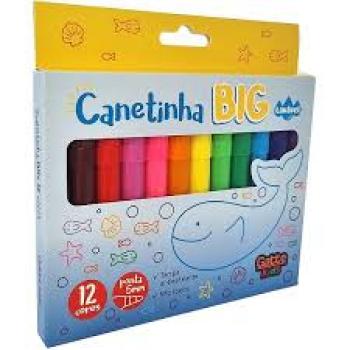 Canetinha Big 16 Cores  Lavavel ponta 5mm Gatte