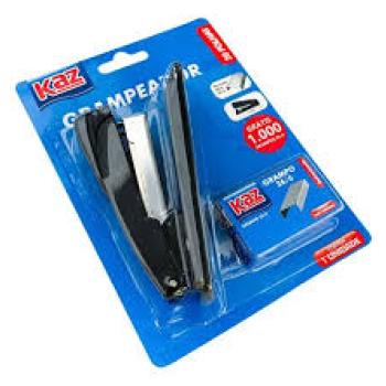 Grampeador para 20 folhas + 1000 Grampos 26/6 KAZ